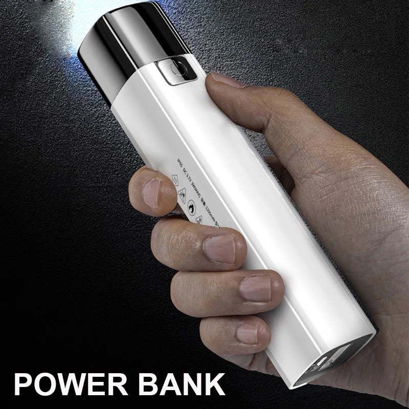 

Pocketman Portable USB Rechargeable Flashlight Waterproof Torch Can be Used as Power Banck Pocket Flashlights Mini Torch