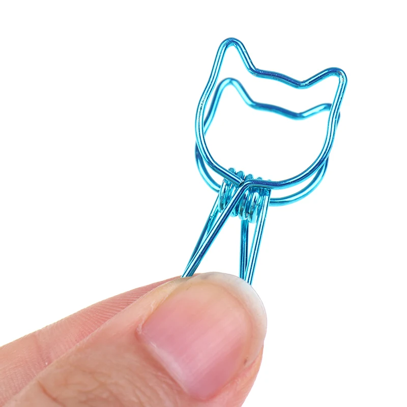 

6PCs hollowed out design binder clip Long Tail Clips for office school paper organizer stationery supply decorative