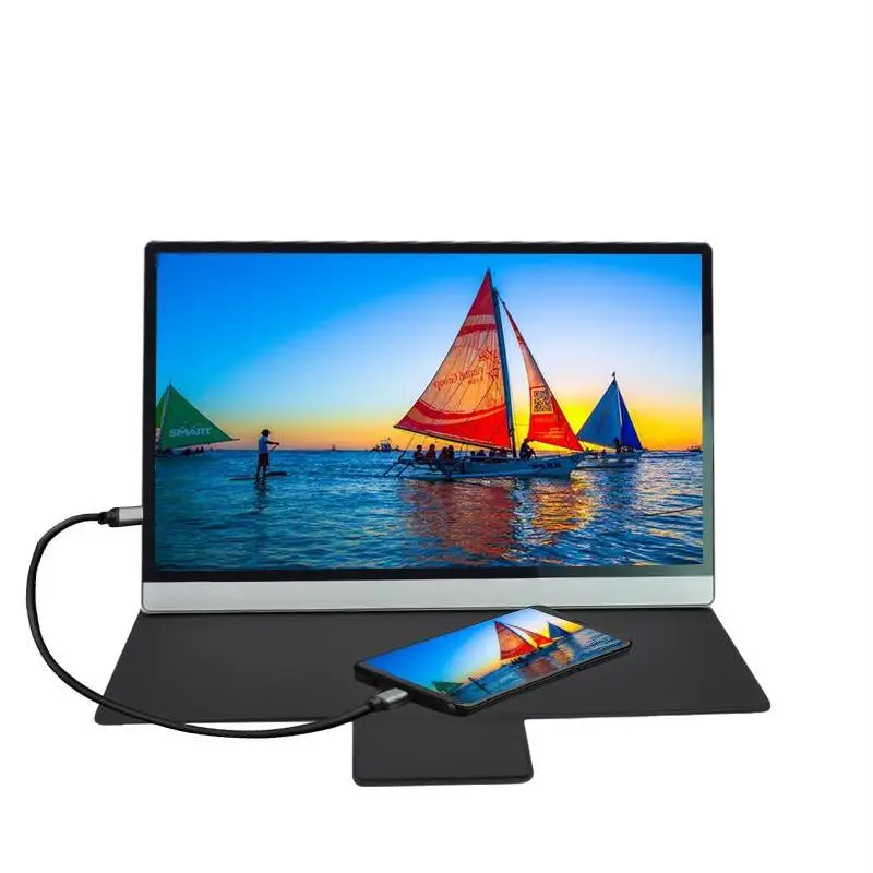 Дешевые Экран 4K 15 6 дюймов Портативный Дисплей игровой IPS компьютера 60 Гц ПК USB-C FHD