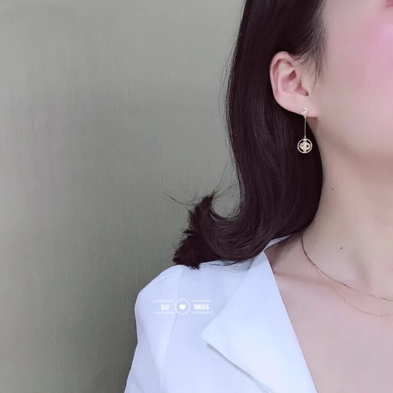 

Personalized Punk Fashion Round Ball Long Chain Dangle Trendy Earrings For Women Beauty Decoration Statement Jewelry Free Ship