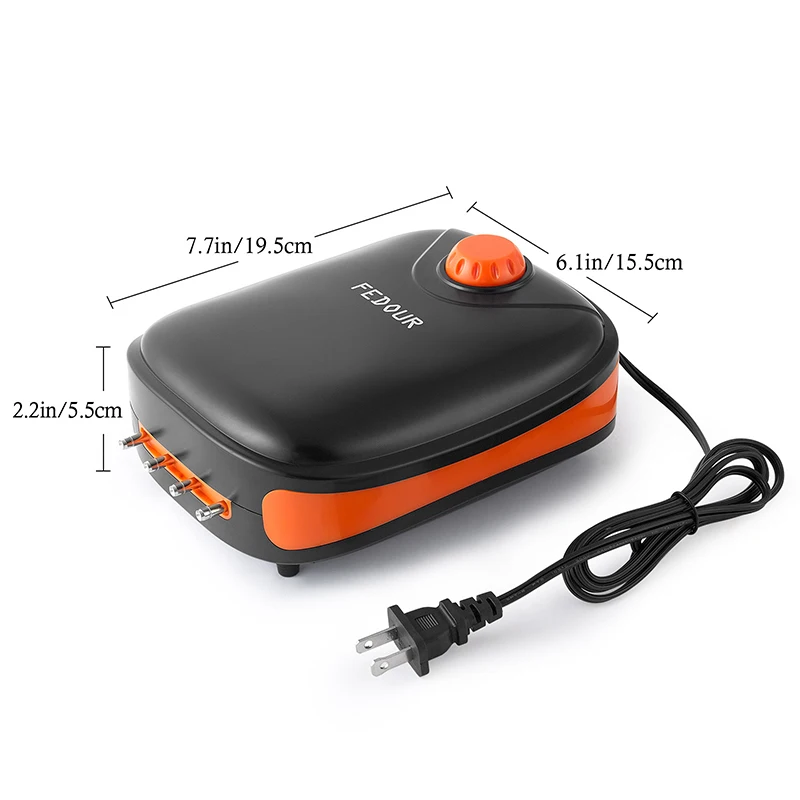 Воздушный насос для аквариума 8 Вт 4 розетки | Дом и сад