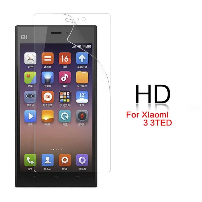 Прозрачная глянцевая HD пленка для Xiaomi Mi 1 1s 2 2s 2A 3 3TD 4 4i 4c 4s 5 5C 5s Антибликовая