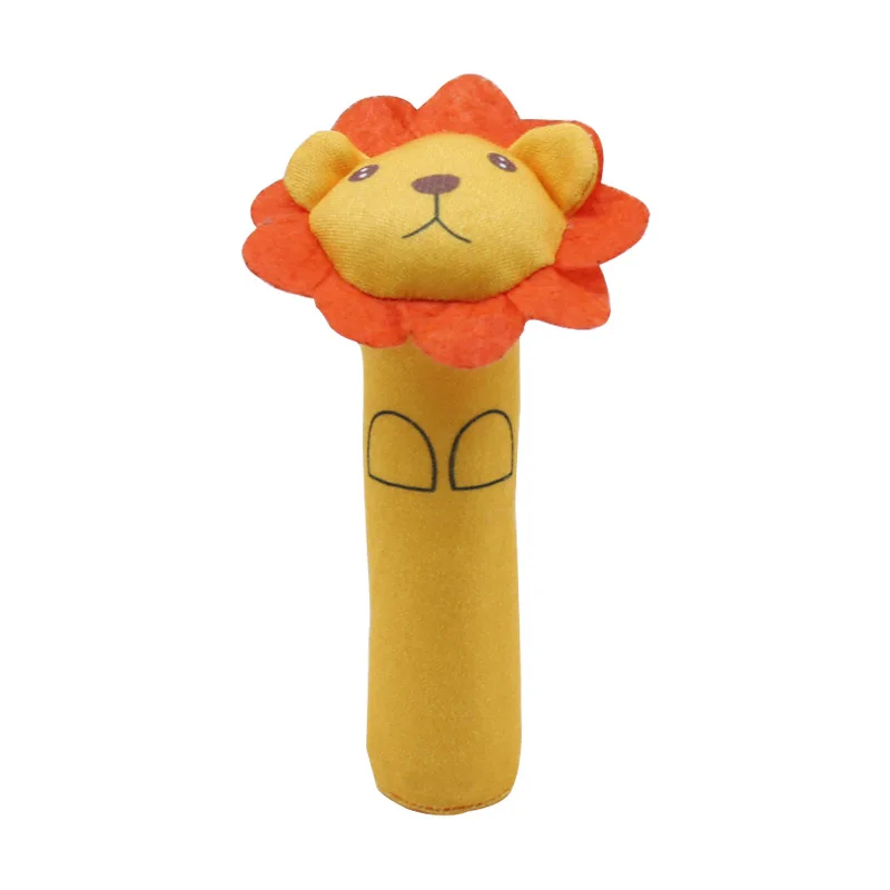 

1 Piece of Baby Holding Stick Doll Toy Cute Animal Panda Lion Koala Monkey Stuffed Cotton BB Hand Puppet Rattle Stick