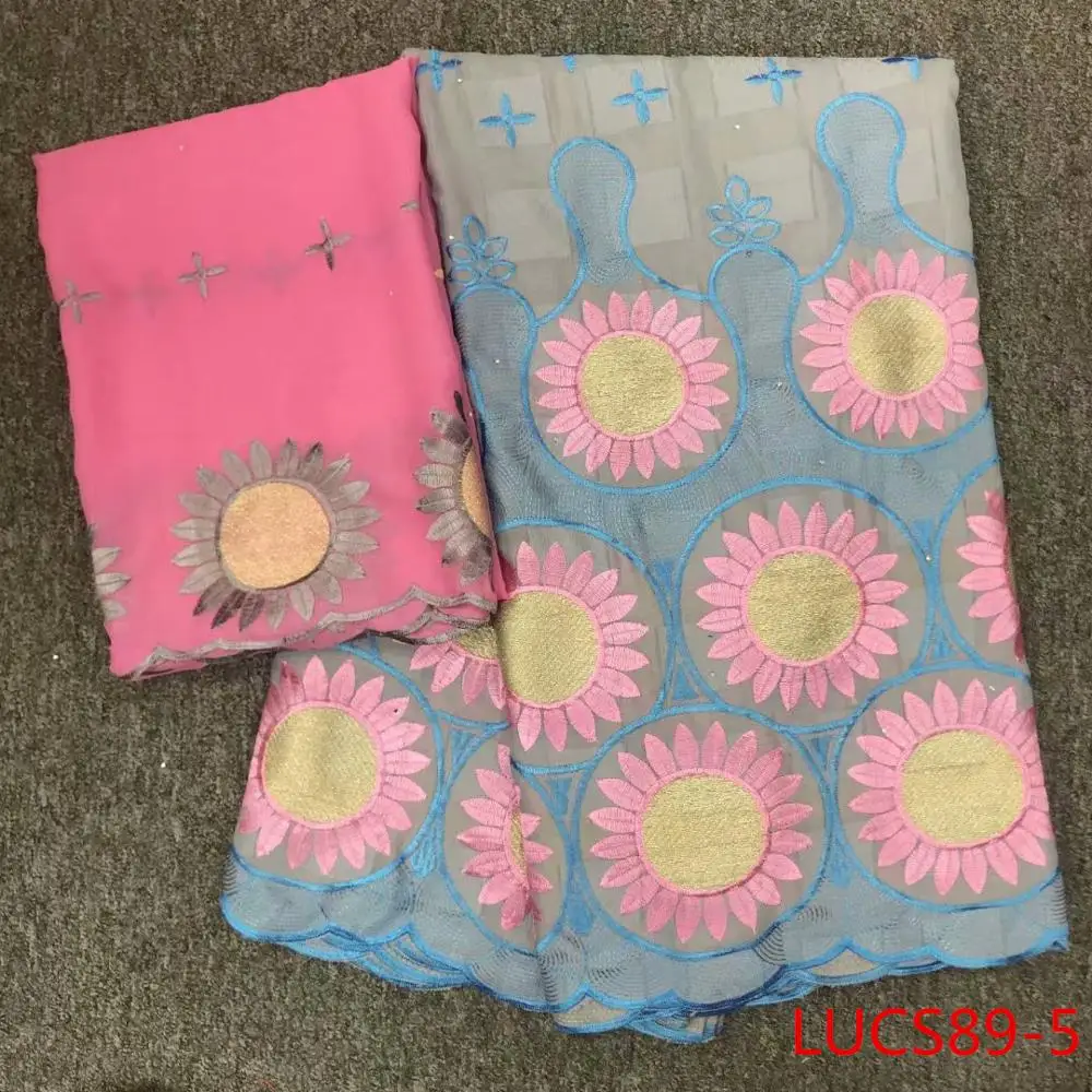 

2019 high quality Wholesale swiss cotton flower set tulle mesh lace fabric for dressing