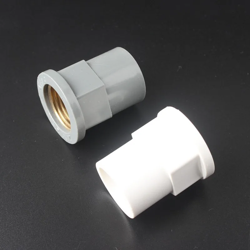 

Brass 1/2'' To 20mm PVC Pipe Straight Quick Connector Garden Aquarium Plastic Water Hose Joint Accessoires Plumbing Tube Fitting