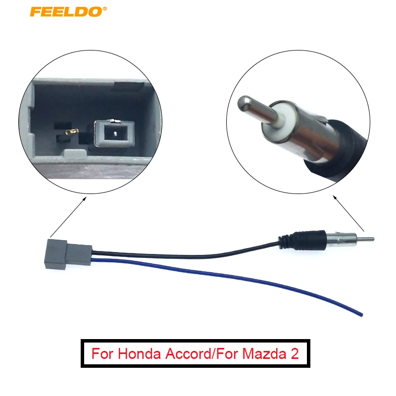 FEELDO 10 шт. автомобильный аудио стерео антенна адаптер для Mazda/Honda 2005 UP женские Радио