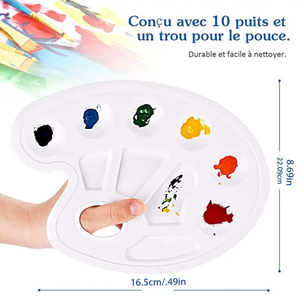 

Artist Paint Brush With Palette Professional Watercolor Wood Handle Painting Brushes Art Supplies Stationery