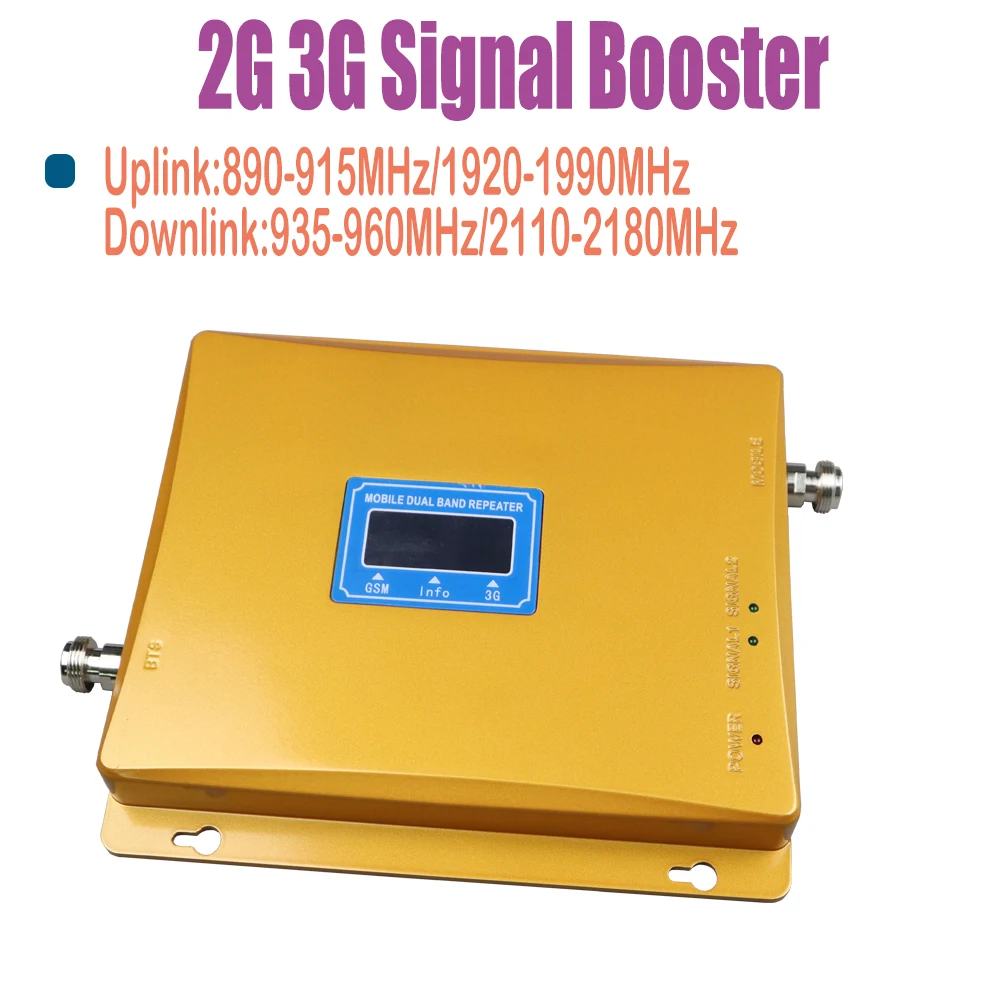 ZQTMAX gsm 3g ретранслятор 2G Мобильный усилитель сигнала 900 2100 UMTS WCDMA сотовый с антенной
