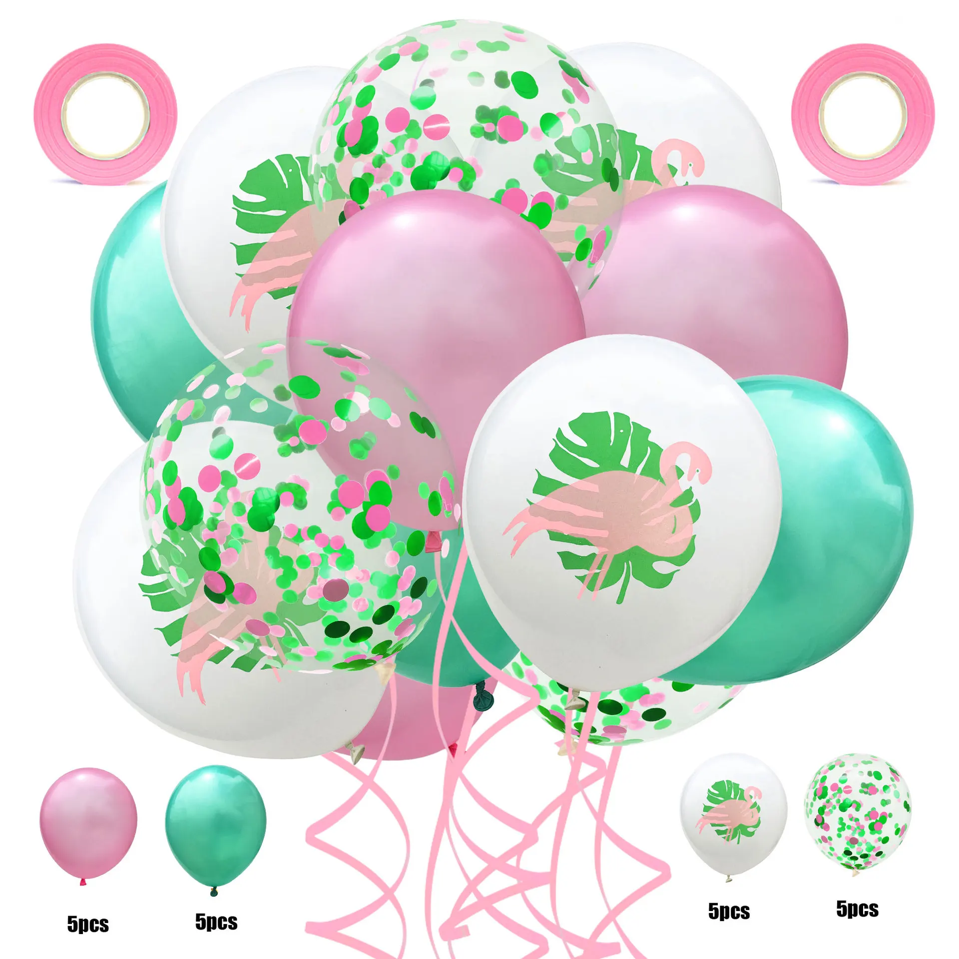 22 шт./компл. латексный воздушный шар Baby Shower комбинация Гавайских тропических