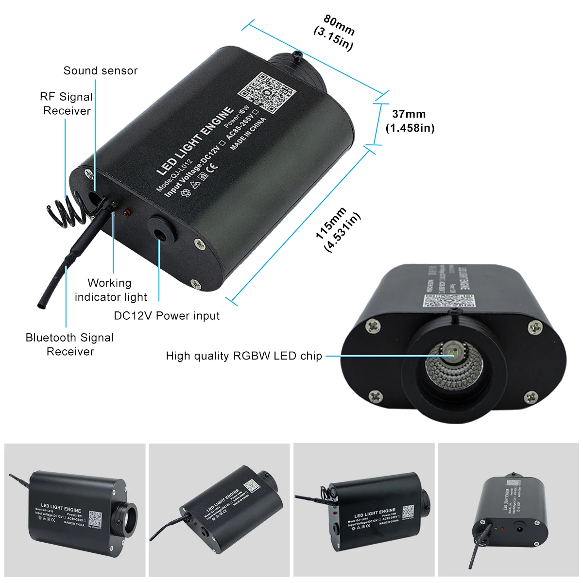 Музыка Active16W RGBW волоконно оптической звезды потолочный светильник комплект 0 75 мм