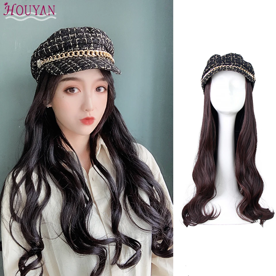 HOUYAN искусственный парик волна синтетический высокая температура длинные