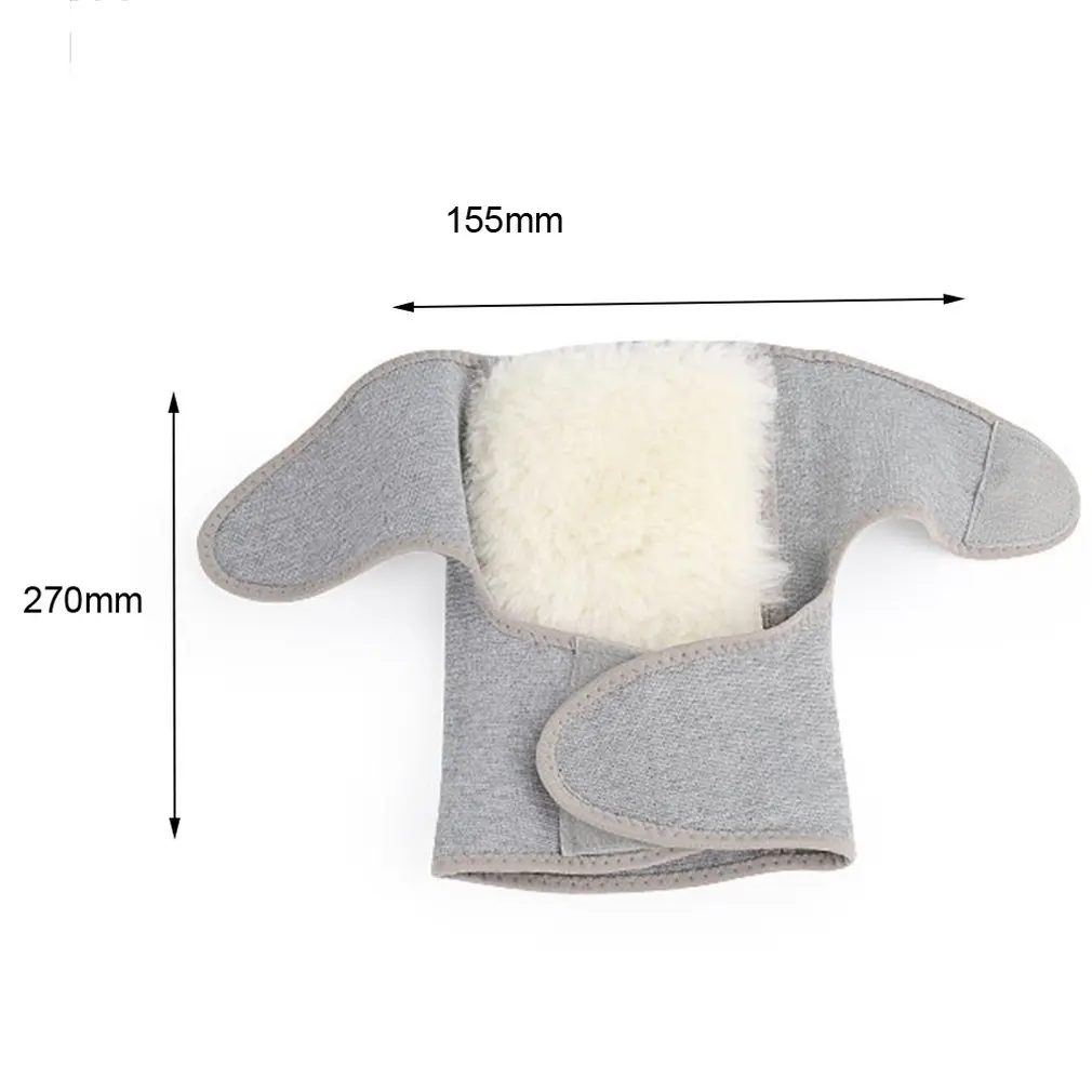 

2pc Winter Outdoor Sports Warm Lengthened Knee Pads Protector Protective Elastic Wool Thermal Plush Kneepad Kneecap Kneelet