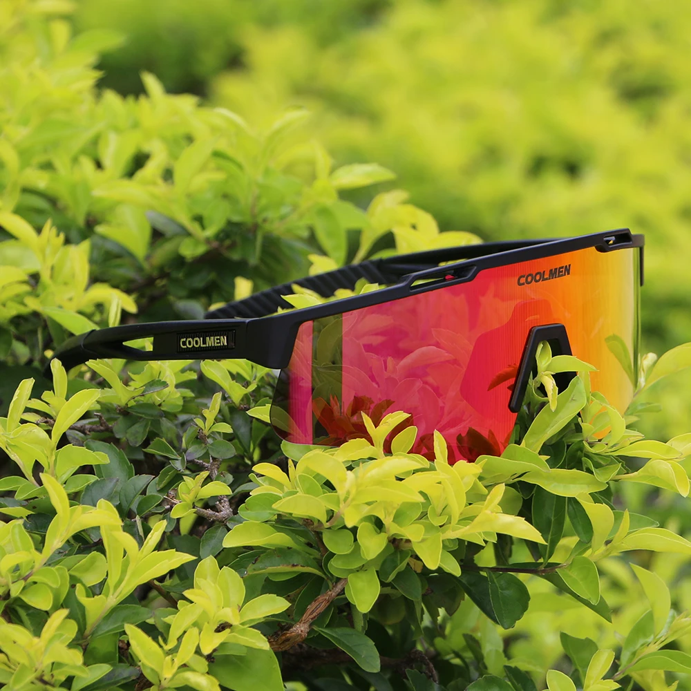 

COOLMEN 3 Lens UV400 Cycling Sunglasses Men Women TR90 Sports Bicycle Glasses MTB Mountain Bike Fishing Hiking Riding Eyewear