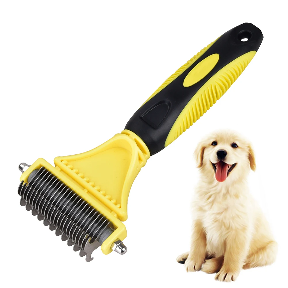 Триммер для стрижки собак кошек устройство удаления шерсти массажная расческа
