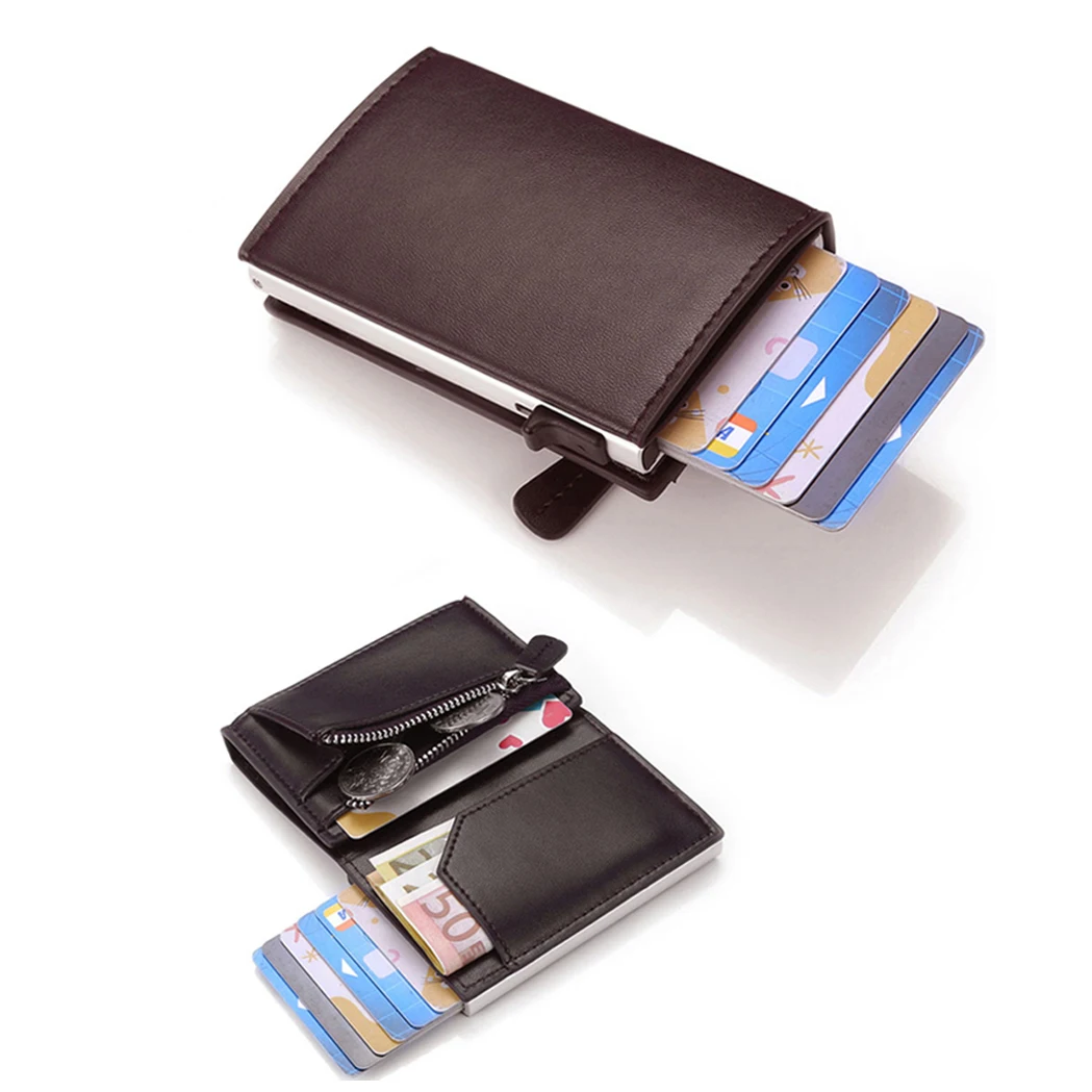 

2020 New RFID Anti-theft Credit Card Wallet porte carte Fashion Card Case Holder Men and Women Coin Purse