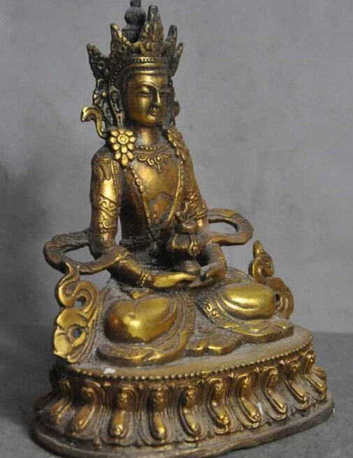 923+++old tibet buddhism bronze gilt Vajrapani Vajrasattva tara Kwan-Yin buddha statue | Дом и сад