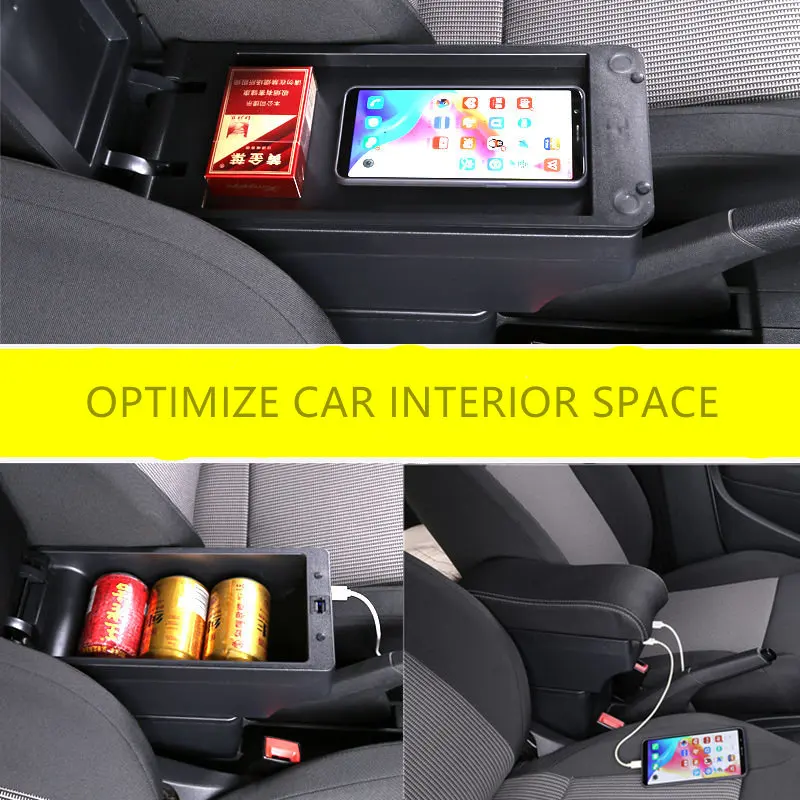Подлокотник для Renault Clio Captur Clio1 Clio2 Clio3 4 RS кожаный подлокотник консоль хранения USB