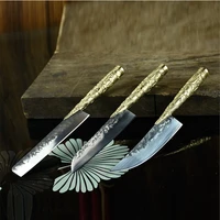 little cook set of kitchen knives handmade sharp chinese meat cleaver fixed blade santoku chef utility knife cooking tools
