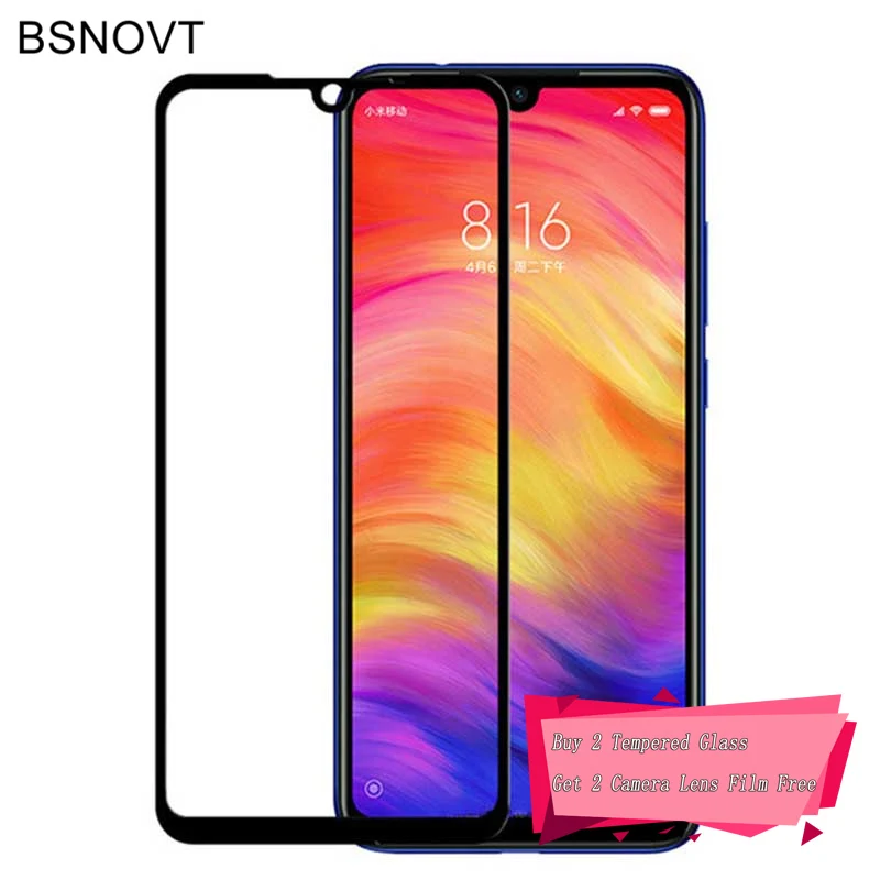 2 шт. Защитное стекло для экрана Xiaomi Redmi Note 7 закаленное 8 Pro|Защитные стёкла и