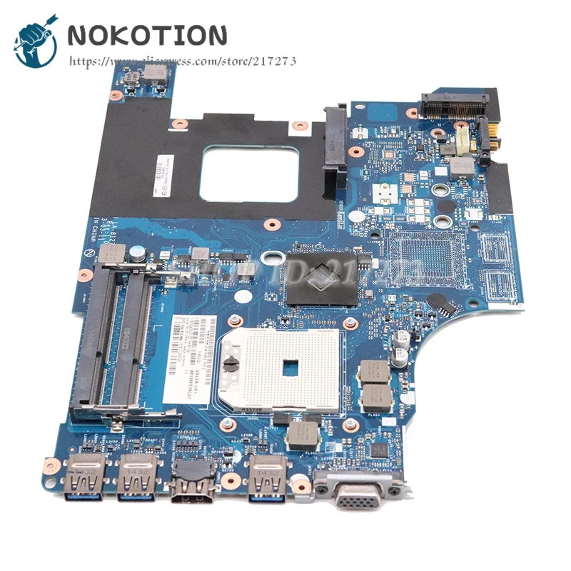 NOKOTION для lenovo Thinkpad E545 Материнская плата ноутбука 15," VALEB LA-8127P REV 1,0 04X4809 разъем FS1 основная плата DDR3