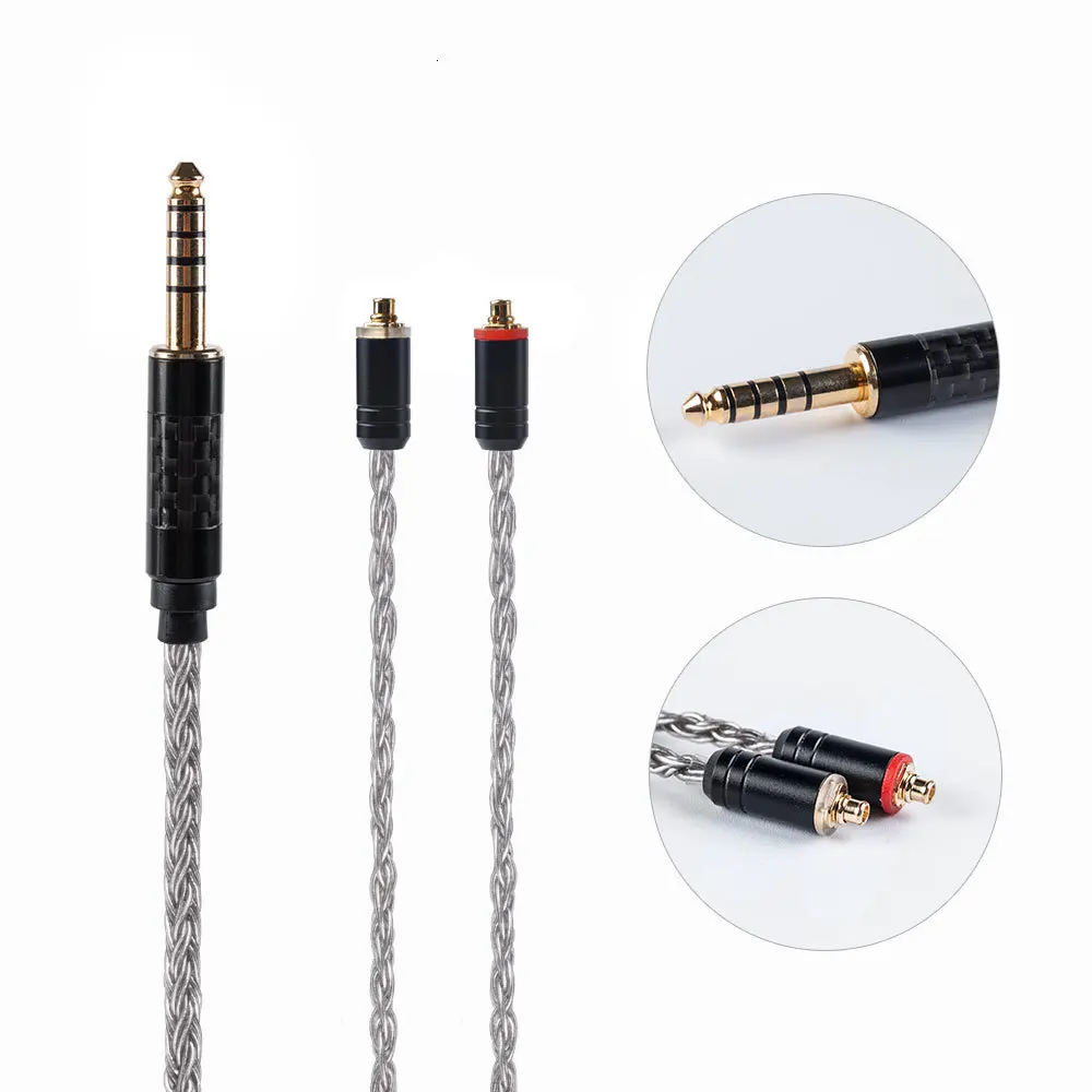 AK Hifihear 16 Core посеребренный кабель 2,5/3,5/4,4 мм Баланс зарядный кабель с MMCX/2pin разъем для TRNX6 ZSX ZS10 PRO AS10 C12/C10