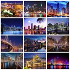 Алмазная 5D Вышивка сделай сам с квадратнымикруглыми стразами