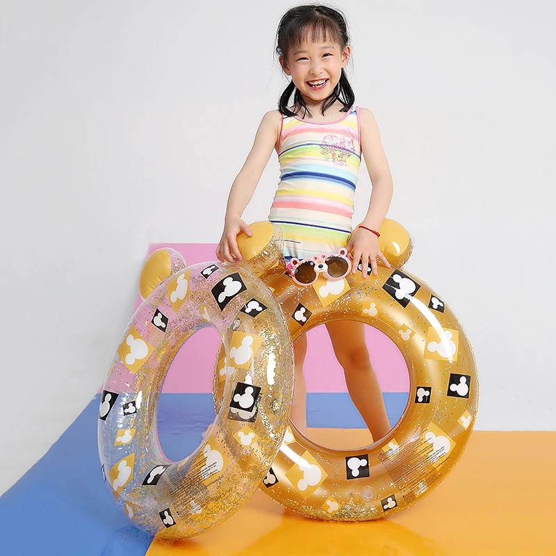 

Sainteve 1pc Inflatable Swimming Ring Ear Style Kids Children Spangle Buoy Gonfiabili Mare Pool Float Accessories надувной круг