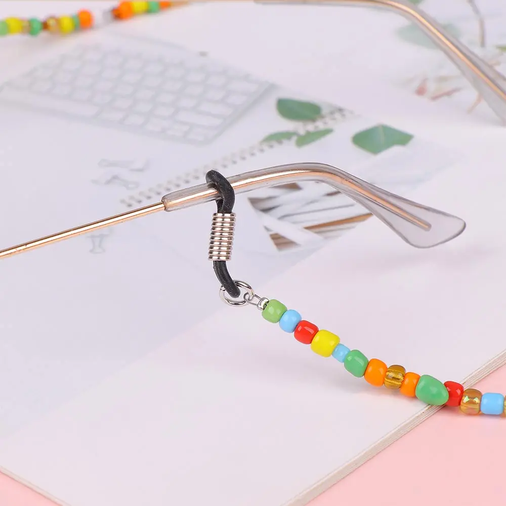 Модные женские стеклянные бисерные солнечные очки с цепочкой для чтения цепочка