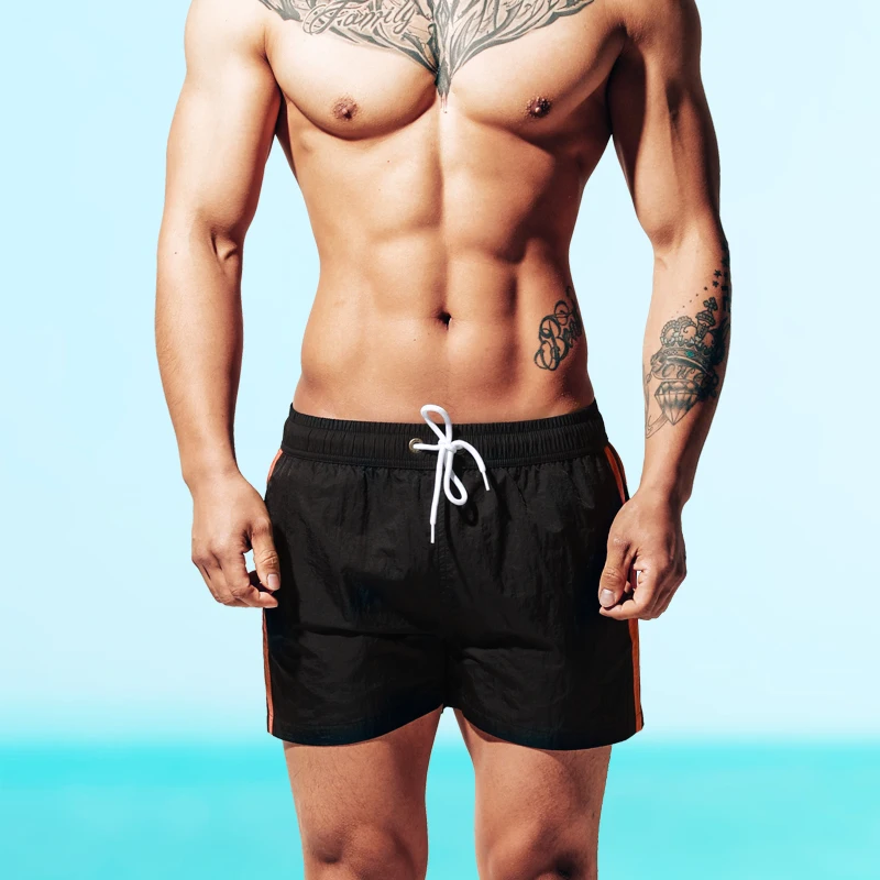2021 summer new swimsuits men beach shorts board man swimwear swim trunk boxer sports | Briefs