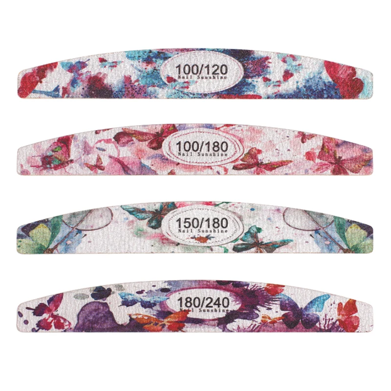 

Пилка для ногтей, 10 шт./лот, 100/180/240, двусторонняя, моющаяся