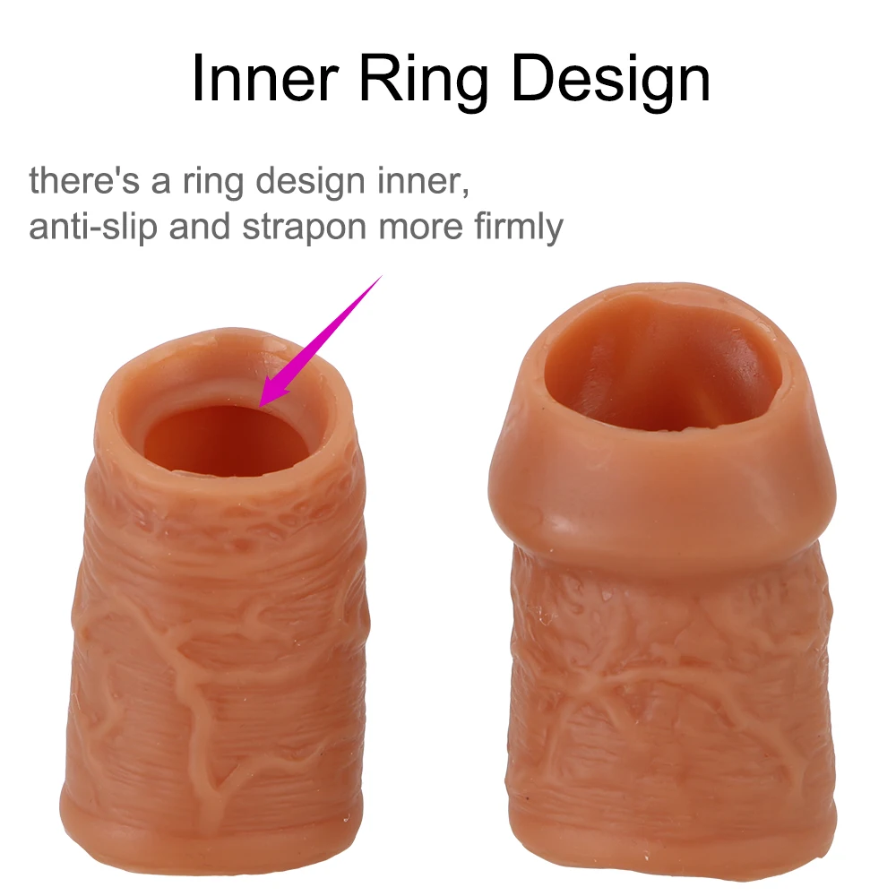 Страпон-пенис кольцо УВЕЛИЧЕНИЕ ЧЛЕНА удлинитель секс-игрушки для мужчин пара