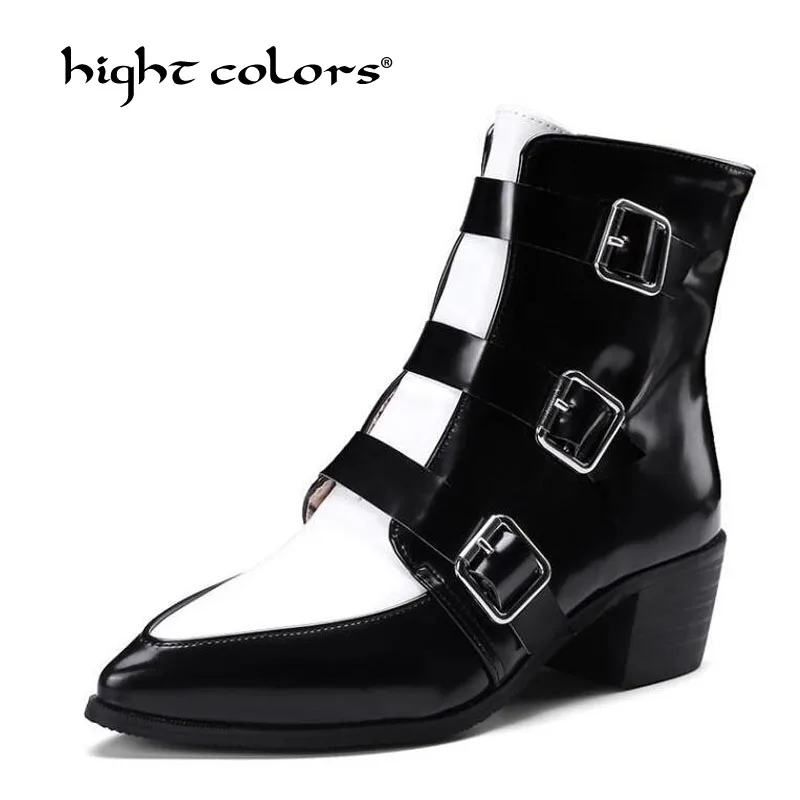 Женские ботинки с круглым носком в стиле ретро модные низкие винтажные ботильоны