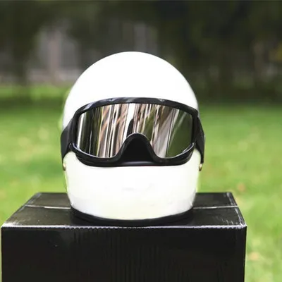 tt& co casco moto винтажный мотоциклетный шлем ECE Сертификация бренд стекловолокно Ретро мото rbike полный шлем - Цвет: White