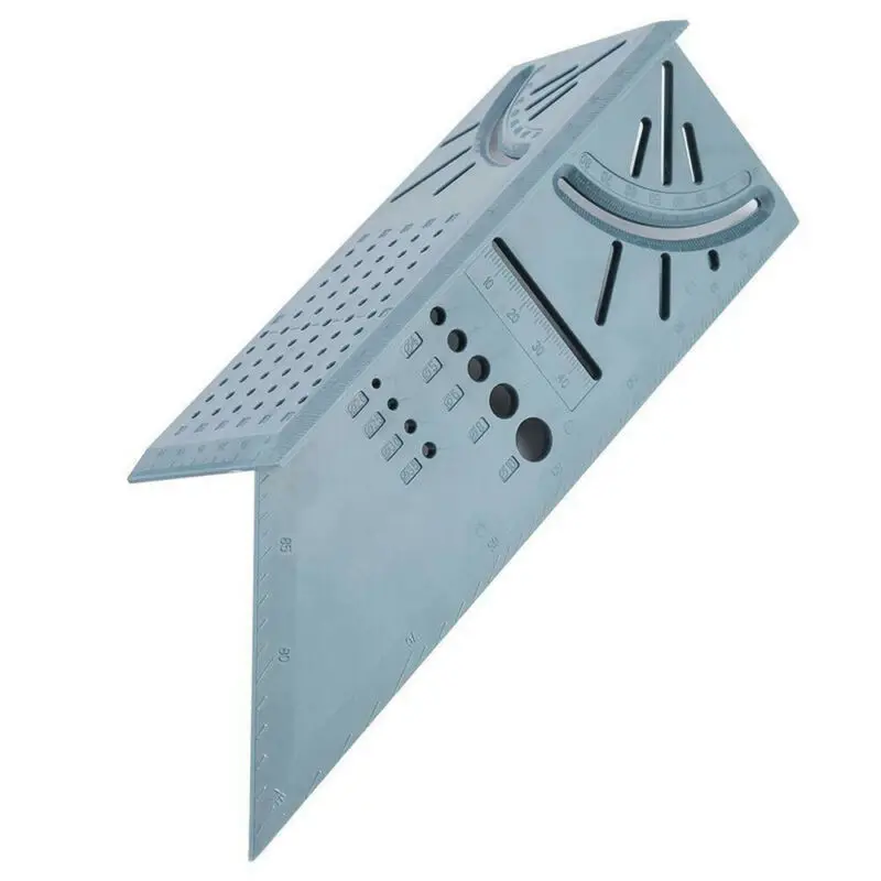 3D угловая измерительная линейка с ручкой Многоуровневая деревянная Рабочая