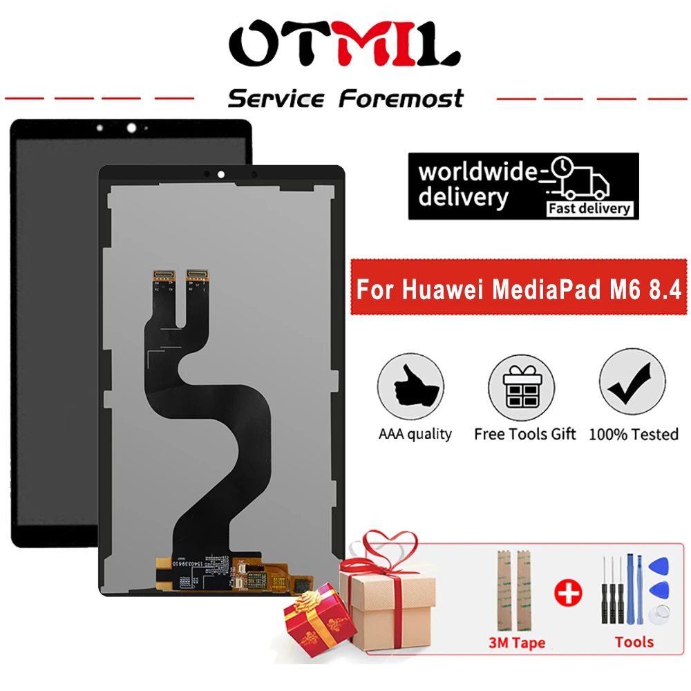 

New Original LCD For Huawei MediaPad M6 Turbo 8.4 VRD-AL10 VRD-W10 Lcd Display Touch Screen Digitizer Assembly 100% Tested