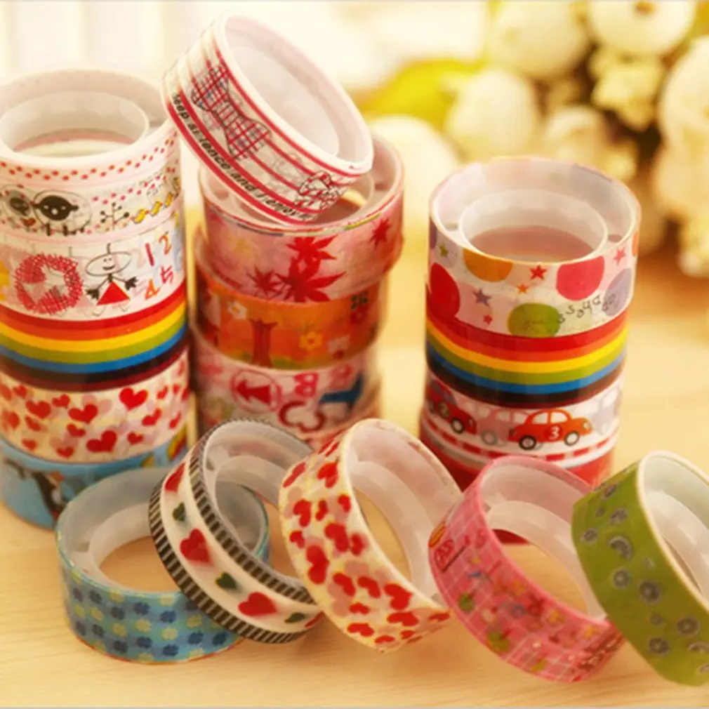 Милая лента с рисунками Набор японских рукоделия бумажная для декоративного