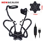 Сварочный инструмент для пайки NEWACALOX, 6 шт., гибкая сторонняя рука с 3-кратным увеличением, лампой, USB, сварочный вытяжной вентилятор