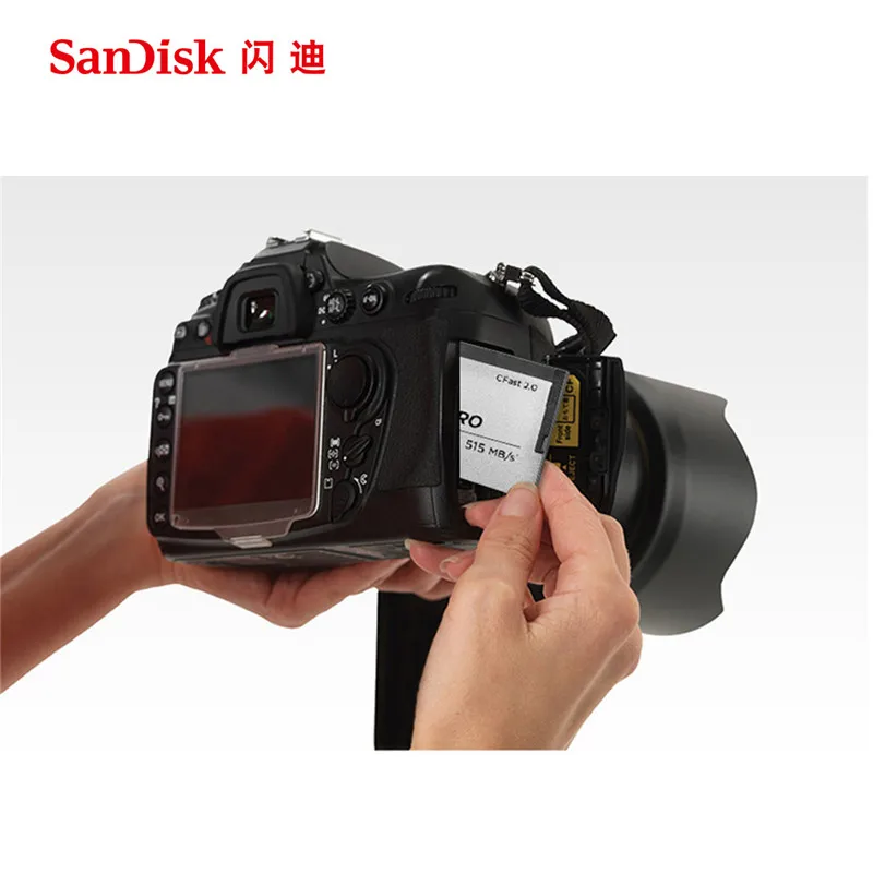 SanDisk Extreme Pro CFast2.0 CF карта 128 Гб 64 515MBS памяти ГБ Флэш для камеры|Карты памяти| |