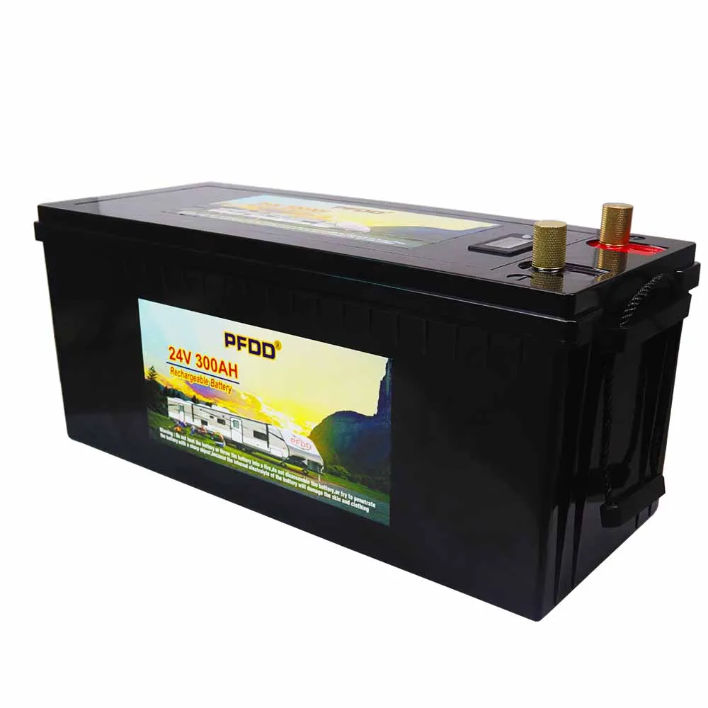 Литий-железо-фосфатный аккумулятор 24 В LiFePO4 с BMS 300 Ач для тележки гольфа EV RV