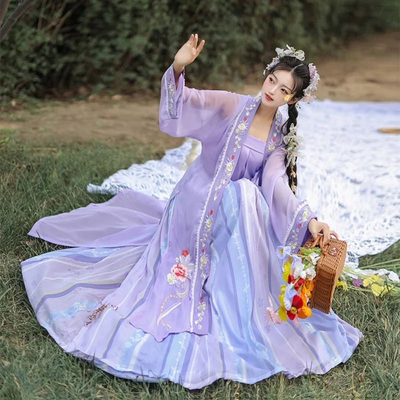 XinHuaEase Hanfu женские платья кардиган в китайском стиле традиционный костюм для