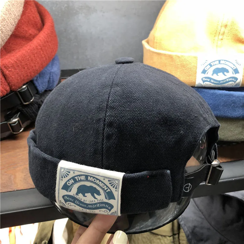 Винтажная мужская шапка с куполом теплые бархатные шапочки для мужчин ретро