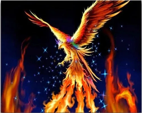 

Bird 5D Diy Diamond Painting Art Gold Phoenix Full Drill Diamond Embroidery Mosaic Cross Stitch Kit Home Decoration Accessories