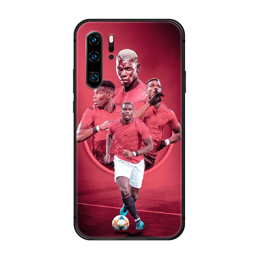 

soccer Paul Pogba 6 Phone Case Cover Hull For Huawei P8 P9 P10 P20 P30 P40 Lite Pro Plus smart Z 2019 black funda tpu cell cover