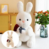 stuffed bunny doll lovely decorative toy anti split for birthday gift realistic rabbit stuffed toy plush rabbit toy