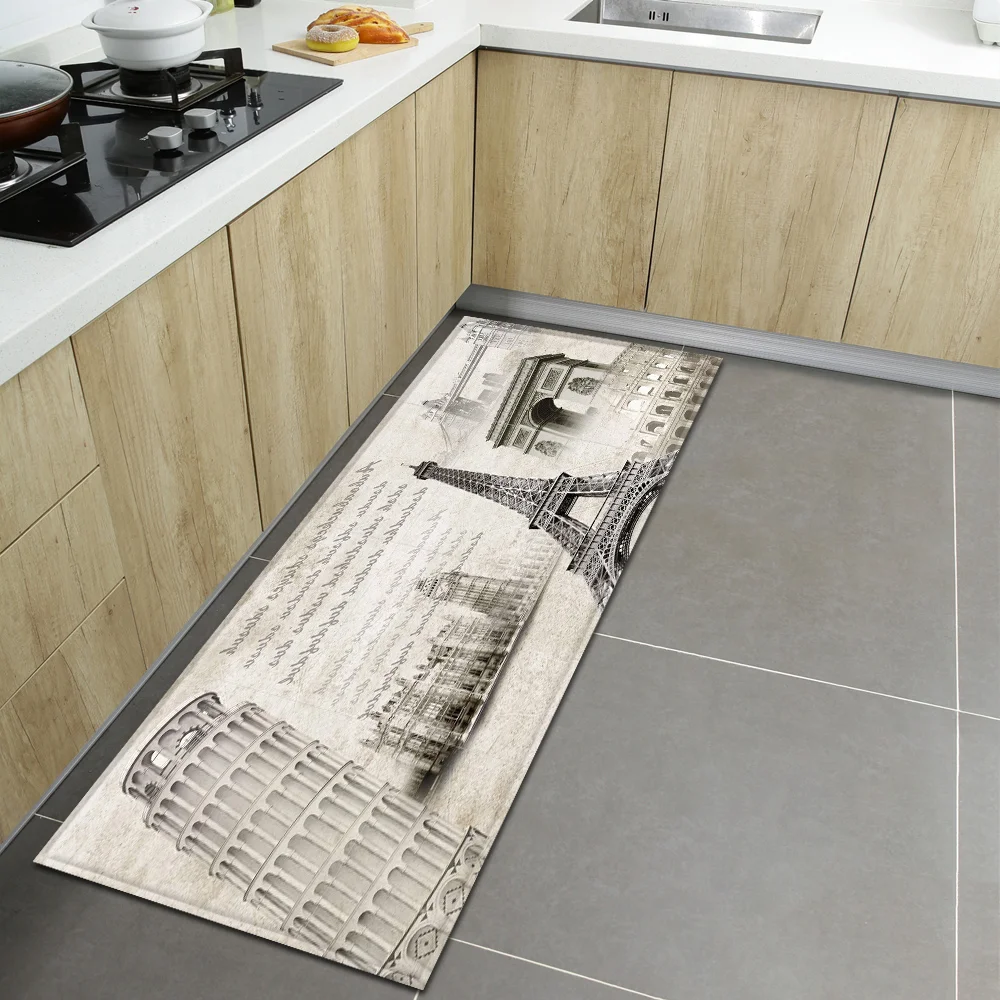 

Nordic Kitchen Carpet Home Entrance Doormat Bedroom Bedside Living Room Decor Rug Hallway Balcony Bathroom Anti-Slip Floor Mat