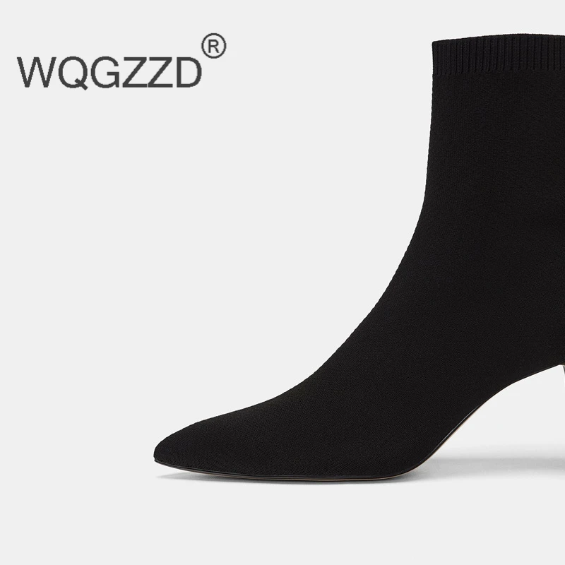 Женская обувь новинка 2019 брендовая зимняя женские ботильоны на высоком каблуке