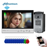 smart home 9 inch wifi video intercom for home monitor entry system with rfid outdoor camera app phone unlock