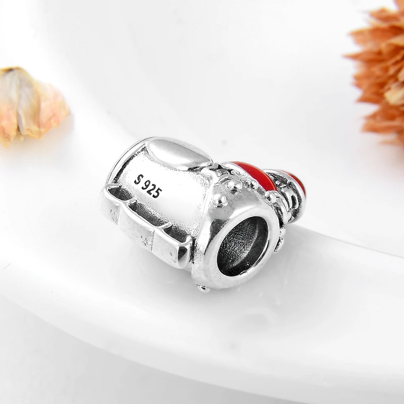 Рождественские подарки 925 пробы серебряные сани Санта Клаус эмалированные