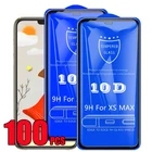 100 шт. 10D закаленное стекло с полным покрытием клея, Премиум Защитная пленка для экрана для iPhone 13 Pro Max 12 Mini 11 XS XR X 8 7 6 Plus SE