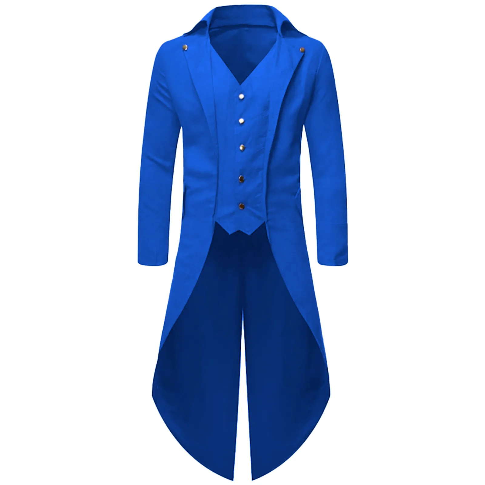 Мужской однотонный ретро-смокинг готический смокинг в средневековом стиле эпохи